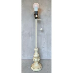 Unbranded Floor Lamp Unisex OS Cream Excellent Shabby Chic Carved Spindle Base